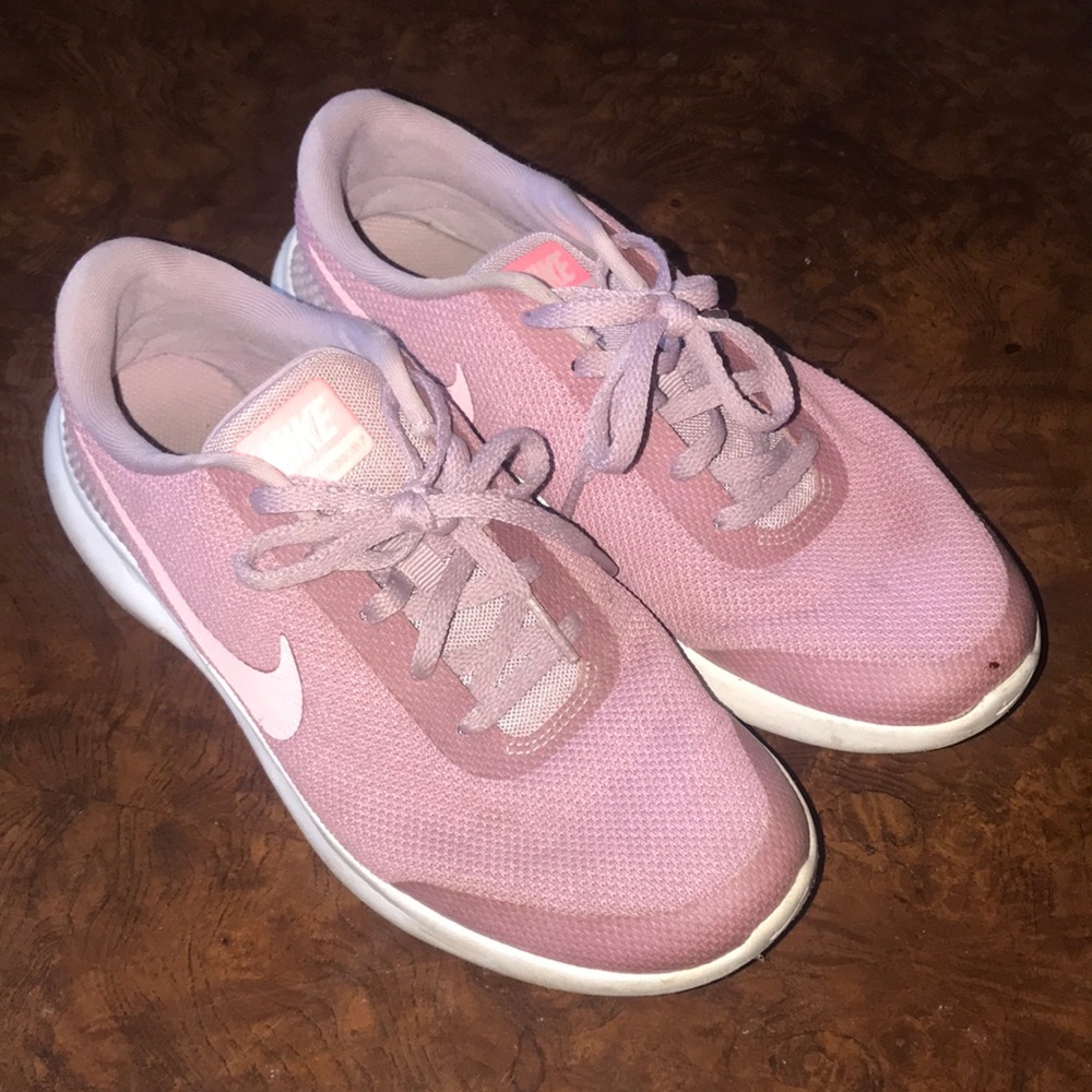 Pink Nike shoes